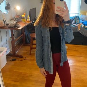 Denim button up shirt